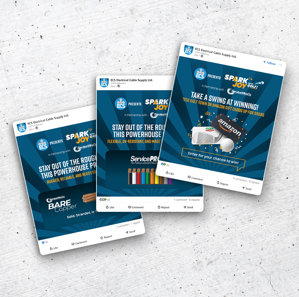 ECS Spark Joy with Golf Campaign